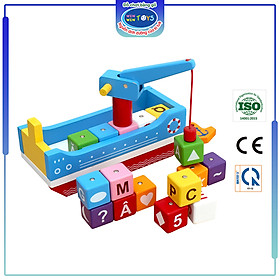 Đồ chơi gỗ Thuyền tri thức | Winwintoys 60572 | Phát triển trí tuệ và trí tưởng tượng | Đạt tiêu chuẩn CE và TCVN