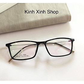 Kính Giả Cận, Gọng Kính Cận Nam Nữ Mắt Vuông Gọng Kim Loại Không Độ Hàn Quốc - KÍNH XINH SHOP