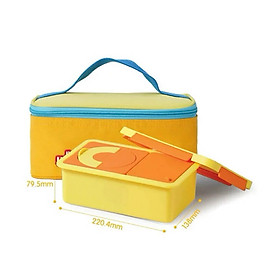 Hộp đựng cơm giữ nhiệt LocknLock Yummy Lunch Box 1450ml LHC8044 có kèm túi đựng, Hãng chính hãng - Joymall