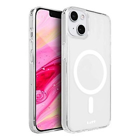 Ốp Lưng LAUT Crystal M lưng trong mờ không bám vân tay viền TPU dành cho iPhone 14 Series / 15 Plus - Hàng chính hãng