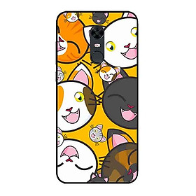Ốp Lưng in cho Xiaomi Redmi 5 Mẫu Cặp Mèo Đáng Yêu - Hàng Chính Hãng