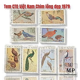 Mua Tem sưu tập MS 354 Tem CTO Việt Nam Chim lông đẹp 1979.