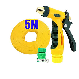 Mua Bộ dây vòi xịt nước rửa xe tưới cây tăng áp 3 lần 3-5M( nối nhựa xanh) 206317