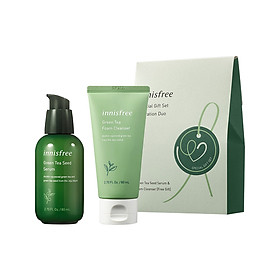 Bộ Sản Phẩm Chăm Sóc Và Phục Hồi Làn Da Trà Xanh Innisfree Green Tea Seed (bộ Serum + sữa rửa mặt)