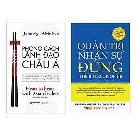 Combo 2 Cuốn Sách Kinh Tế Hay: Phong Cách Lãnh Đạo Châu Á + Quản Trị Nhân Sự Đúng / Sách Tư Duy Kỹ Năng Sống - Quản Trị Nhân Lực (Tặng Kèm Bookmark Happy Life)