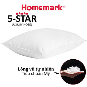 Mua Ruột gối nằm lông vũ tự nhiên Hanvico by Homemark kháng khuẩn cao cấp kích thước 50x70 và 60x80 cm