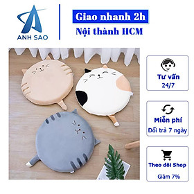 Đệm văn phòng ngồi bệt hình mèo cao cấp A phong cách Nhật Bản