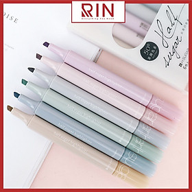 Hình ảnh Set 6 bút highlight dạ quang đánh dấu dòng Haflsugar