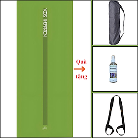 Thảm tập yoga chính hãng Yvonne, Flowstate Green (TẶNG KÈM 3 PHẦN QUÀ) dày 6mm bề mặt nhám, siêu bám, chống trơn trượt, ưa mồ hôi