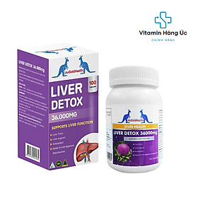 Liver Detox AuGoldHealth Giải Độc Gan Hạ Men Gan Mạnh 36.000mg