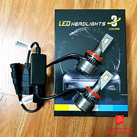 Đèn LED gầm XM70 3 chế độ phá sương cho xe ô tô chân H8/H9/H11/H16-9005/HB3/H10-9006/HB4/H7