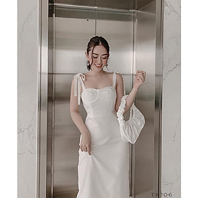 BBSTORE S Đầm Body Hai Dây Bản To Đi Tiệc Sang Trọng -TK106
