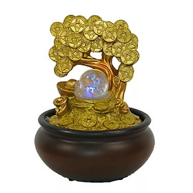 Mua Thác nước phong thủy để bàn kim tiền tài lộc may mắn cây kim tiền thác kim tiền