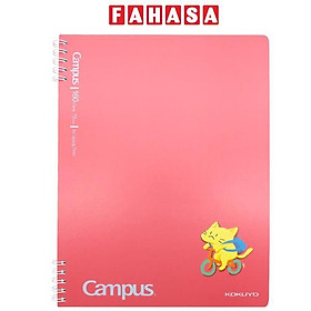 Sổ Lò Xo Cat's Daily Life B5 - Kẻ Ngang - 160 Trang 70gsm - Campus RN-B5L160CAT-01 - Màu Đỏ