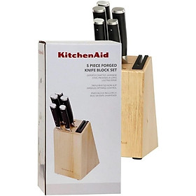 Bộ dao KitchenAid KO5PSTSNOBG 5 món kèm giá để bằng gỗ hàng chính hãng