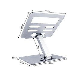 Mua MT88  L04  P61 Giá đỡ ipad nhôm để bàn gấp gọn điều chỉnh độ cao kệ kê đỡ tản nhiệt cho máy tính bảng tablet cao cấp