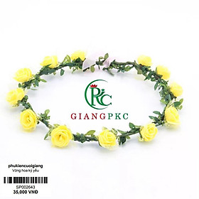 Vòng hoa chụp hình kỷ yếu chụp hình học sinh giá rẻ Giangpkc sp002643