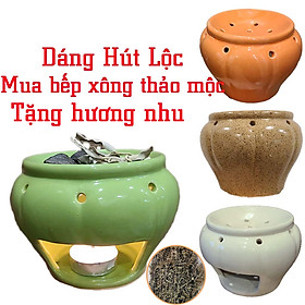 Bếp xông đốt bồ kết nhiều mẫu tặng 500gr hương nhu và 10 nến