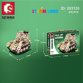  Đồ chơi xếp hình xe tăng  SEMBO 203120