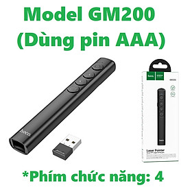 Bút trình chiếu lazer đỏ Hoco GM200 sử dụng pin AAA / GM201 sạc  type-C dùng cho thuyết trình_ Hàng chính hãng