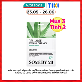 Mặt Nạ Giấy Some By Mi Tinh Chất Lô Hội Real Aloe Soothing Care Mask 20g