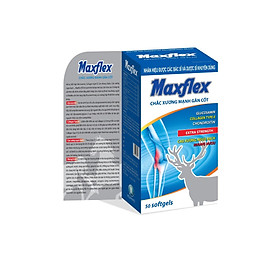 Viên Uống Bổ Xương Khớp Maxflex - Làm Chậm Thoái Hóa Khớp - Tái Tạo Mô Sụn - Làm Trơn Ổ Khớp Tăng Tiết Dịch Khớp - Hộp 50 Viên