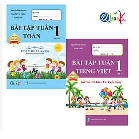 Ảnh bìa Sách - Combo Bài Tập Tuần Toán và Tiếng Việt 1 - Kết nối tri thức với cuộc sống - Tập 1 (2 cuốn)