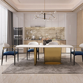 Mua Ghế ăn Bắc Âu chân kim loại tựa lưng da  ghế bàn ăn luxury cao cấp