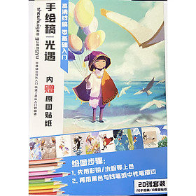 Tranh tô màu SKY: CHILDREN OF THE LIGHT bản thảo phác họa game anime chibi xinh xắn