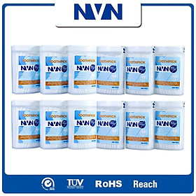 Mua SET 12 Hộp Tăm Nhựa Cao Cấp NVN làm sạch răng miệng  cho hơi thở thơm mát (12 x Hộp 250 tăm)