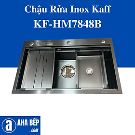 CHẬU RỬA INOX KAFF KF-HM7848B. Hàng Chính Hãng 