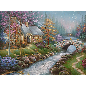 Tranh Sơn Dầu Vẽ Tay 30x40cm - Chạng Vạng