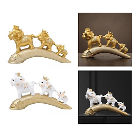 2x Animal Statue Decoration Feng Shui for Bedroom Shelf Housewarming Gifts