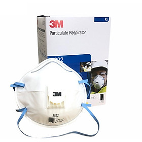 Khẩu trang 3M 8822 P2 loại có van thở, lọc tối thiểu 94%, chống bụi mịn và vi khuẩn