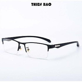 Gọng kính thời trang NAM NỮ 0 độ ( Có bán độ lão thị, viễn thị trung niên) nửa viền thể thao cực đẹp KT17 tròng Nhật bản cao cấp loại I nhẹ nhàng thoải mái