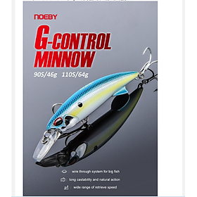 Mồi lure Noeby Minnow NBL1907 64g, màu ngẫu nhiên