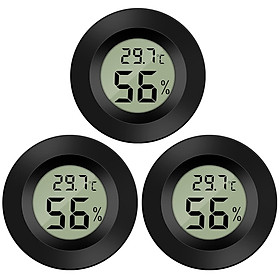 Nhiệt độ độ ẩm nhiệt kế LCD kỹ thuật số mini Mini -50 ~ 70 ℃ 10% ~ 99% HR Nhiệt kế nhiệt kế di động Chỉ báo cho các loài bò sát của Office Hamidors