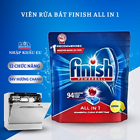 Túi 80 viên rửa chén Finish All In 1 Max Dishwasher Tablets QT025451