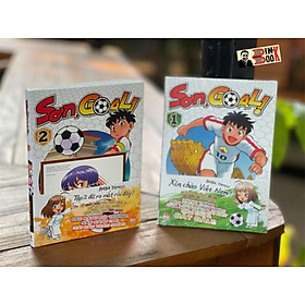 (Combo 2 tập) SƠN , GOAL ! - TẬP 1 (TẶNG KÈM OBI, BÌA BONUS & POSTCARD ĐỘC QUYỀN) + SƠN , GOAL ! - TẬP 2 (TẶNG KÈM 1 BÌA ÁO, 1 POSTCARD, 1 ĐAI SÁCH (OBI)) - Baba Tamio - Nxb Kim Đồng – bìa mềm