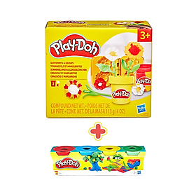 PLAYDOH Bộ Khuôn Làm Hoa Mặt Trời Và Bột Nặn 4 Màu Mini CBG2479/G2476-23241(Vta)