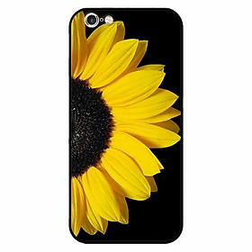 Ốp lưng in cho Iphone 6 Plus/ 6s Plus Hoa Hướng Dương Nền Đen
