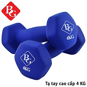Bộ 2 tạ tay lõi sắt Q304 bọc cao su, tạ tập tay cao su 1kg 2kg 3kg 4kg 5kg BG (hàng nhập khẩu)
