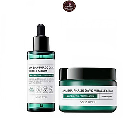 Combo 2 sản phẩm Tinh chất ngăn ngừa Some By Mi AHA-BHA-PHA 30 Days Miracle Serum 50ml và Kem Dưỡng ngăn ngừa Some By Mi AHA-BHA-PHA 30 Days Miracle Cream 50ml