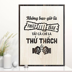 Mua Tranh tạo động lực TBIG001- Không bao giờ là thất bại tất cả chỉ là thử thách️️