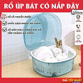 Mua Giá Nhựa Úp Chén Đĩa Ráo Nước Có Nắp Đậy Tiện Dụng Cho Nhà Bếp Giao Màu Ngẫu Nhiên