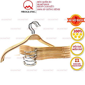 Mua móc quần áo  móc vai tre trẻ em bằng gỗ size32cm đầu móc xoay 360 độ  có đệm cao su ở vai chống tuột vết hằn quần áo