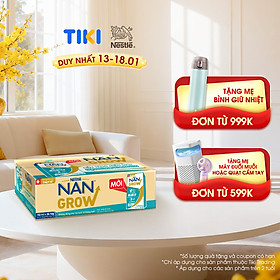 Thùng sữa bột pha sẵn Thực phẩm bổ sung Nestlé NANGROW 9(4x110ml) sữa mát công thức từ Thụy Sĩ với 100% Canxi giúp bé cao lớn vượt trội dành cho bé từ 1 tuổi