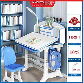 Mua Combo Bộ bàn ghế chống gù chống cận và đèn không dây 3 chế độ - Bàn ghế chỉnh độ cao - mặt bàn phủ chống lóa - nghiêng 20-45 độ để viết vẽ