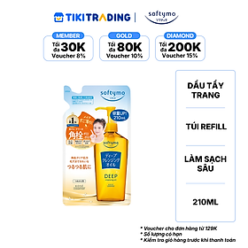 Dầu tẩy trang làm sạch sâu SOFTYMO (túi refill) (210ml/túi)