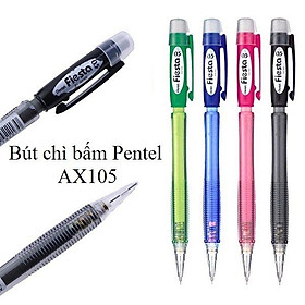 Bút chì kim Pentel Fiesta AX-105 nét 0.5mm - Thiết kế thân trong, nhiều màu lựa chọn